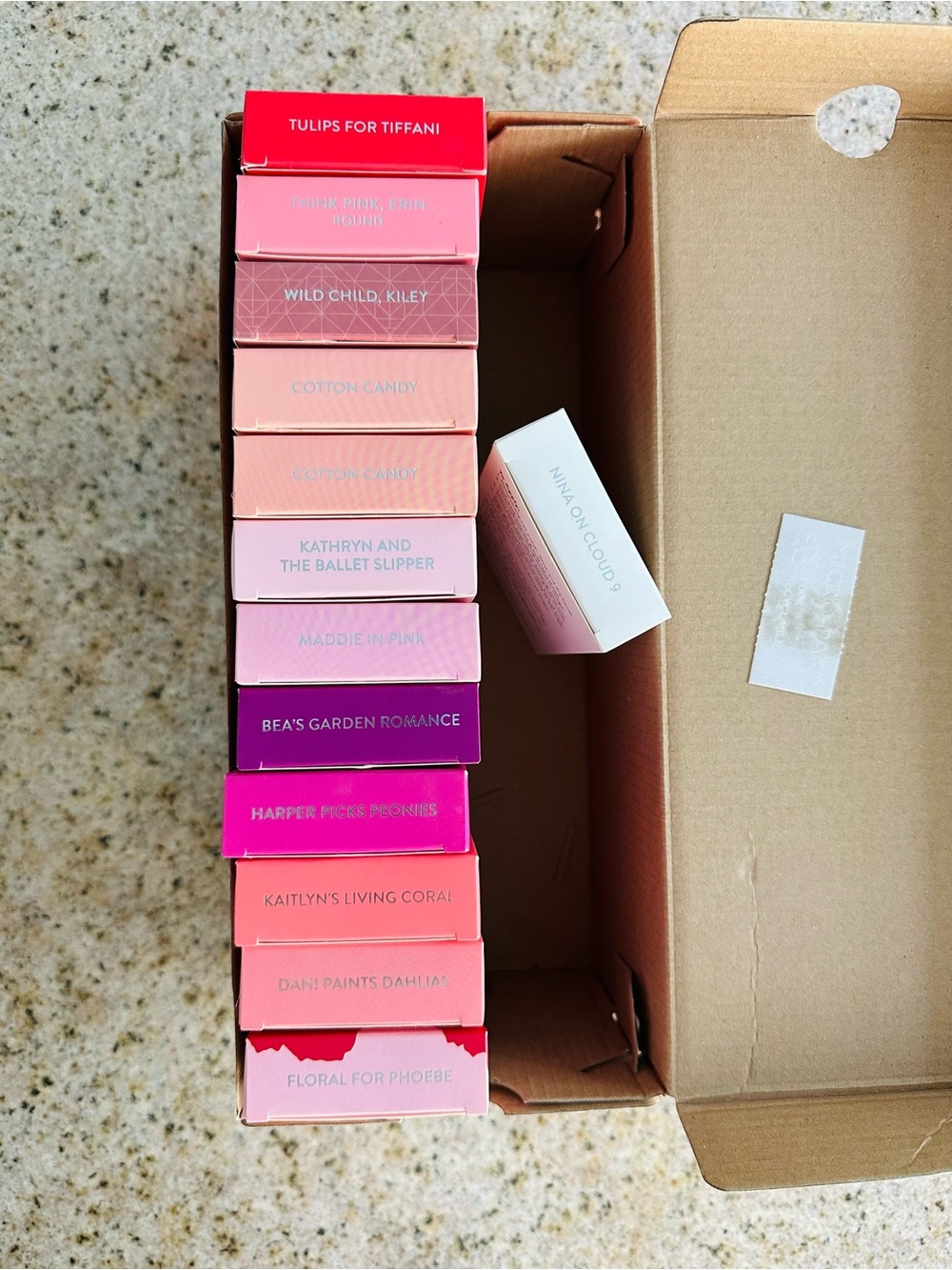 NIB Lot of Red Aspen Nails